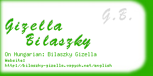 gizella bilaszky business card